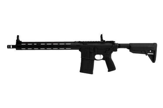 Springfield Saint Victor Ar-308 rifle features a flat faced trigger and muzzle brake
